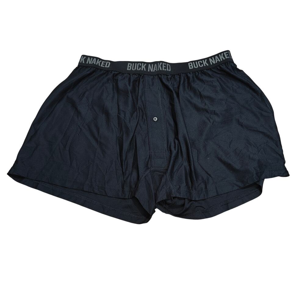 Duluth Trading Buck Naked Solid Balck Boxer Briefs Men XL